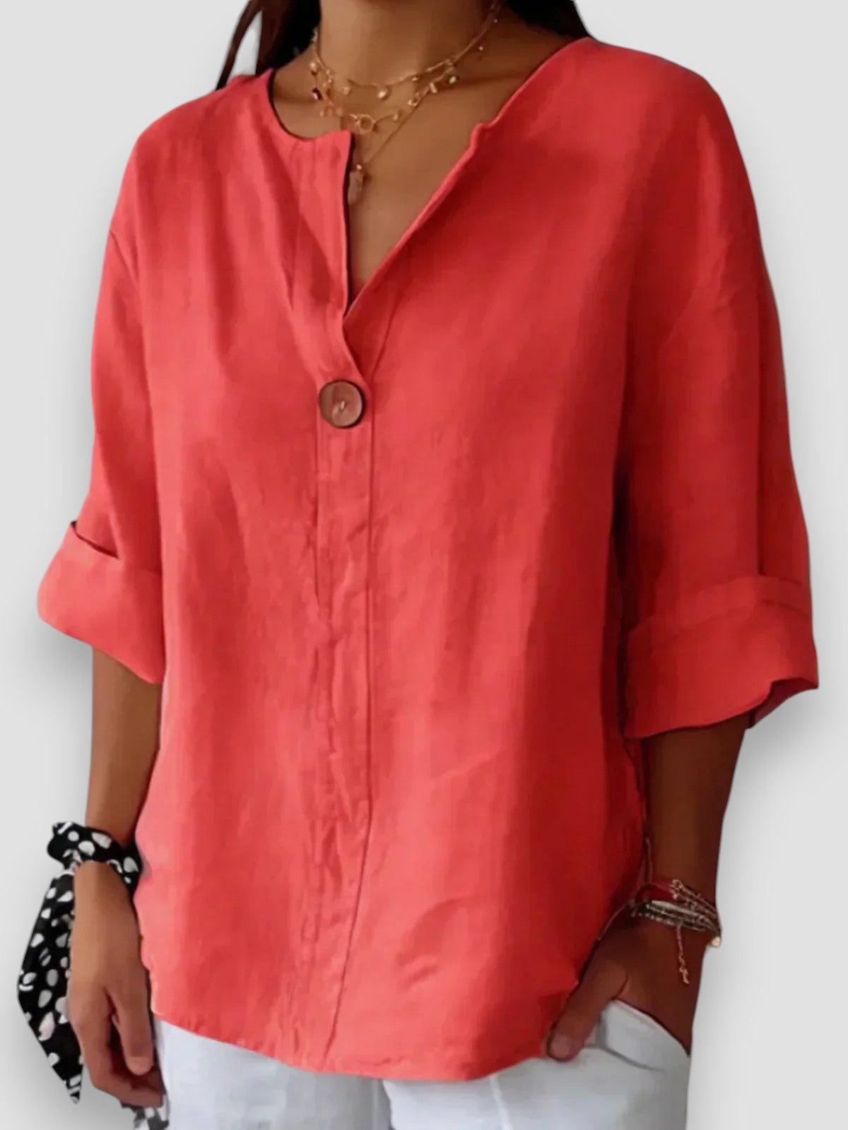 SOFIA | CASUAL V-HALS BLOUSE