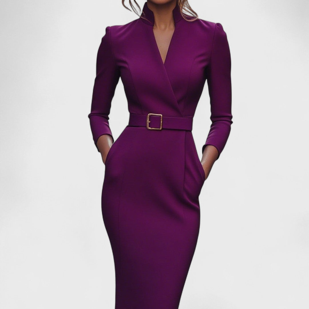 ALVA | Elegante zwarte jurk