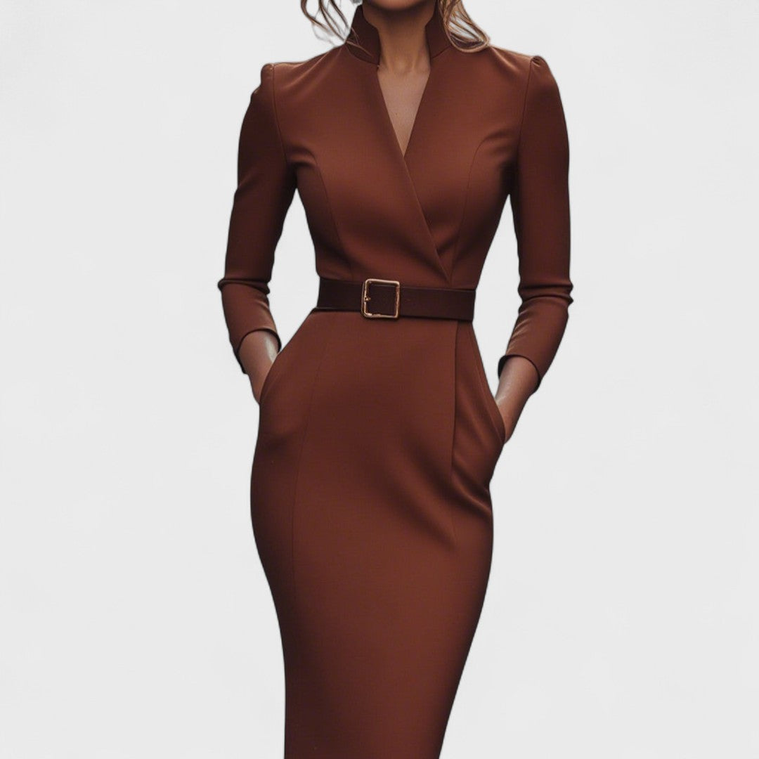 ALVA | Elegante zwarte jurk