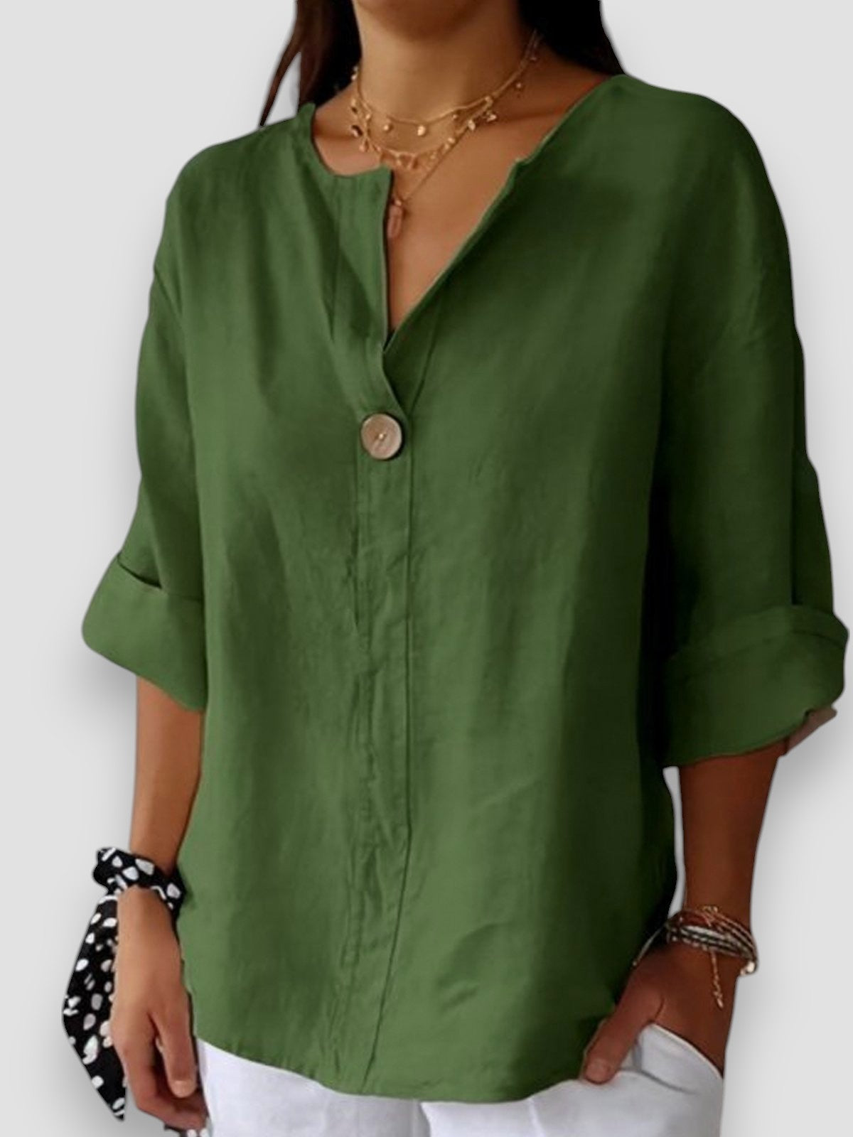 SOFIA | CASUAL V-HALS BLOUSE