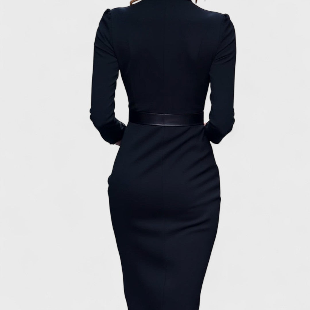 ALVA | Elegante zwarte jurk