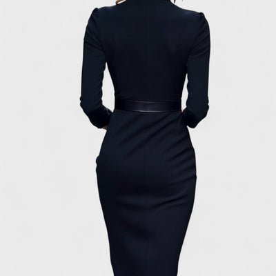 ALVA | Elegante zwarte jurk