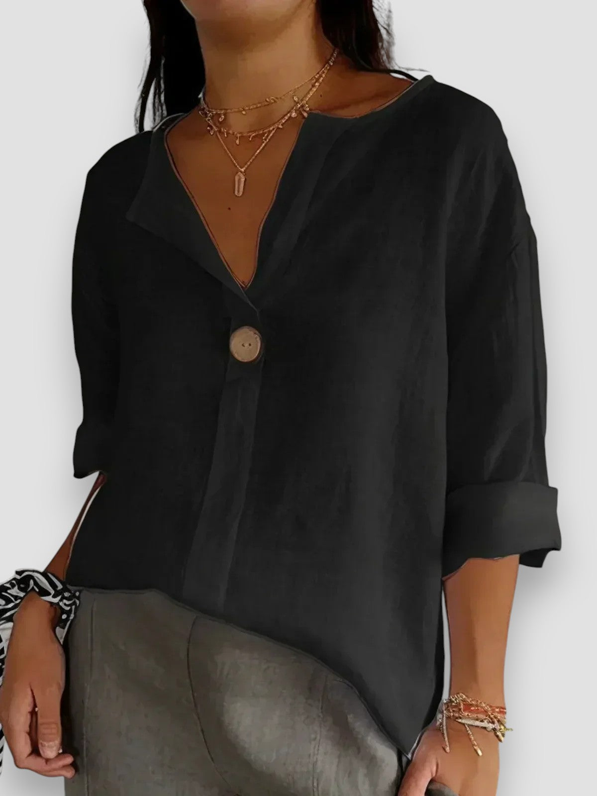 SOFIA | CASUAL V-HALS BLOUSE