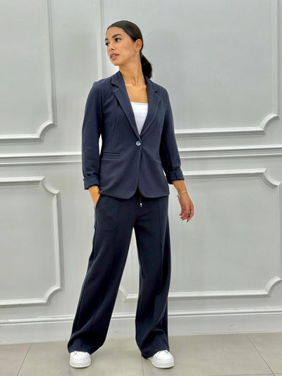 Sofia – Tweedelig pak met blazer en lange broek