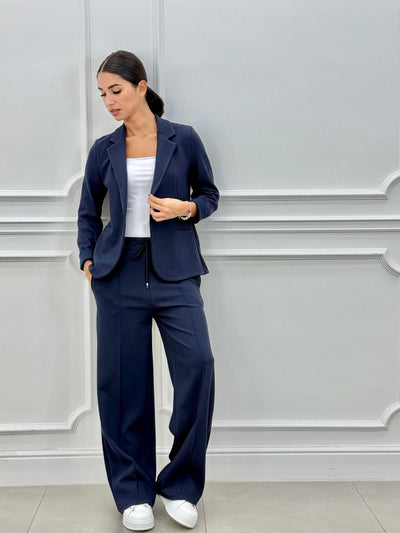 Sofia – Tweedelig pak met blazer en lange broek