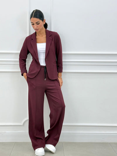 Sofia – Tweedelig pak met blazer en lange broek