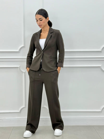 Sofia – Tweedelig pak met blazer en lange broek
