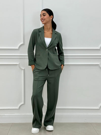 Sofia – Tweedelig pak met blazer en lange broek