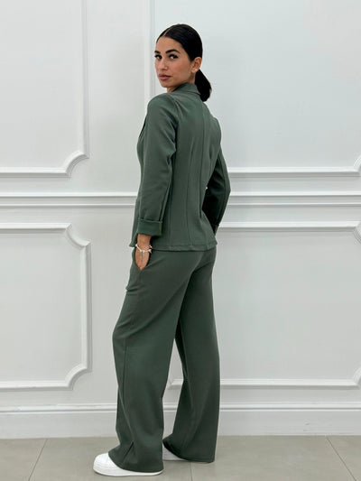 Sofia – Tweedelig pak met blazer en lange broek