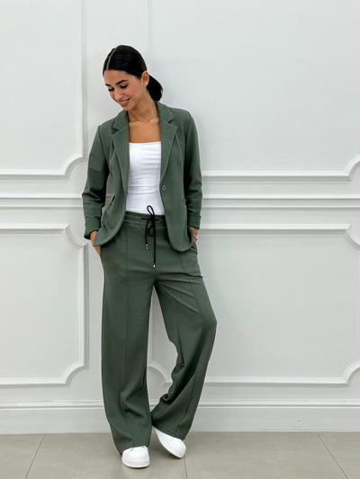 Sofia – Tweedelig pak met blazer en lange broek