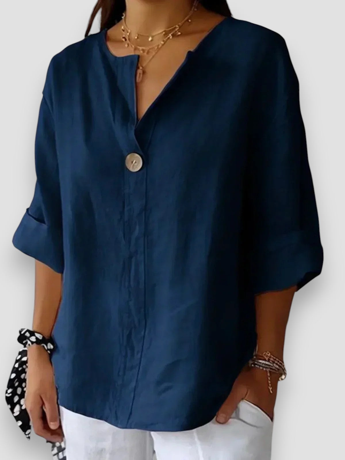 SOFIA | CASUAL V-HALS BLOUSE